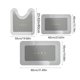 thumbnail image 4 of 3 Piece Bathroom Toilet Mat Set Super Absorbent Dry Washable Non Slip Backing For Safe And Easy Cleaning Perfects For Any Home Hotel Shower Room, 4 of 6