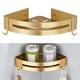 thumbnail image 2 of Estante de esquina para baño, estante de pared de aluminio para ducha y baño, champú para baño. Triángulo Dorado, 2 of 8