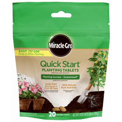 Miracle Gro Quick Start Planting Tablets  20-Count 1 Pack