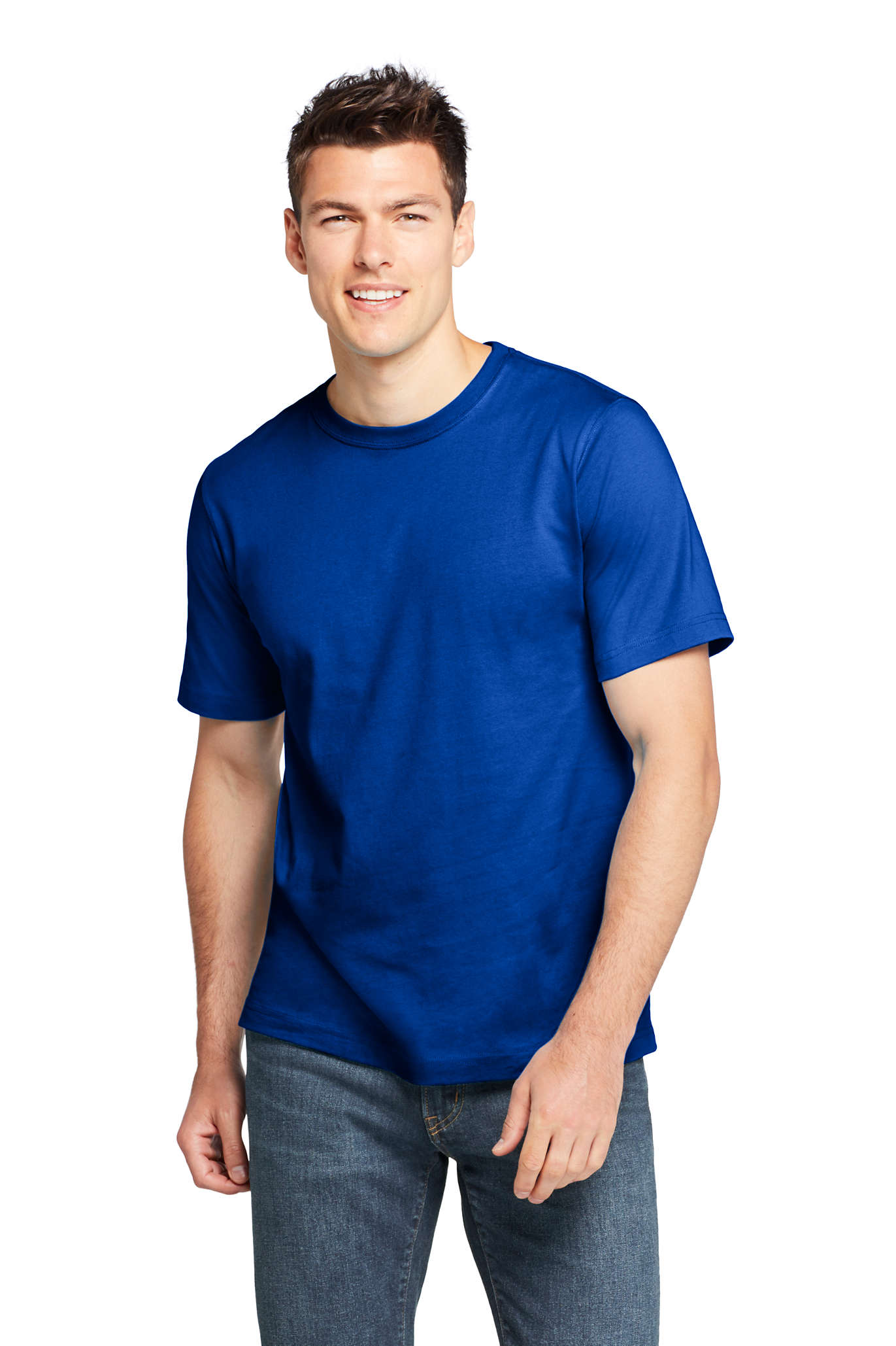 Lands End Lands End Men s Short Sleeve Super Tee Walmart Lands End Lands End Men s Short Sleeve Super Tee Walmart