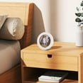 thumbnail image 6 of DIY 2Pcs Round Wooden Photo Frame Round Photo Display Frame Wall Hanging Picture Frames for Home Office Wall Decor Inner Diameter 5 Inch Black & White DIY, 6 of 6