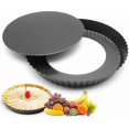 thumbnail image 1 of Non-stick Pie Pan, Removable Bottom, Pie Pan, Round Pie Quiche Pan, 1 of 5