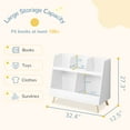 thumbnail image 6 of Curipeer 28''H Wooden Kids Cube Bookcase and Toy Storage Organizer - White, 6 of 7