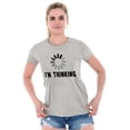 thumbnail image 4 of Thinking Loading Computer Nerd Geek Womens Slim Fit Graphic Tee Brisco Brands L, 4 of 5