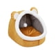 thumbnail image 2 of Cama cueva para gatos, camas para mascotas, tiendas de campaña con pelotas de juguete interactivas, nido, casa para perros antideslizante, muebles par , amarillos, L, 2 of 8