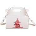 thumbnail image 1 of Fashion Shoulder Handbags Takeout Box Shoulder Bag Chinese Tower Pu Packing Box Handbag, 1 of 5