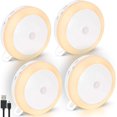 thumbnail image 1 of Rechargeable Motion and Night Sensor Light(Only in Dark) Auxiliary Lighting Warm White with Adjustable Stepless Light for Bedroom, Stairs, Kitchen, Hallway (Stick on / Magnetic / Hanging on), 1 of 5