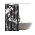 thumbnail image 2 of ARTJIA Trex Dinosaur Halloween Skull Polyester Fabric Shower Curtain Bathroom Sets Home Decor 66x72 Inches, 2 of 3