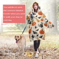 thumbnail image 4 of Wearable Oversized Blanket,Halloween Pumpkin Spider Bat Pattern Wearable Blanket Hoodie for Adults,Cozy Hooded Blankets with Super Pockets,Super Warm Fuzzy Pullover for Women & Men, 4 of 6