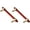 170x12mm, variant on Gamvdout Wooden Cabinet Knobs 2Pcs Brass Red Rosewood Solid Wood Handle Furniture Wardrobe Drawer Door Chinese Handle Single Hole