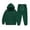 Blackish Green, variant on GiLiling Girls Boys Fleece Lined 2 Piece Sweatsuit Zip Up Hoodie and Jogger Sweatpants Casual Winter Wear (Wine, 7-8 Years)