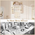 thumbnail image 3 of Sfugno Jewelry Organizer, Wood Wall Mounted Jewelry Holder and Jewelry Storage for Necklaces Bracelets Earrings Rings Display, 3 of 9