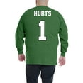 thumbnail image 2 of Men's Fanatics Jalen Hurts Kelly Green Philadelphia Eagles Big & Tall Thermal Waffle Long Sleeve T-Shirt, 2 of 2