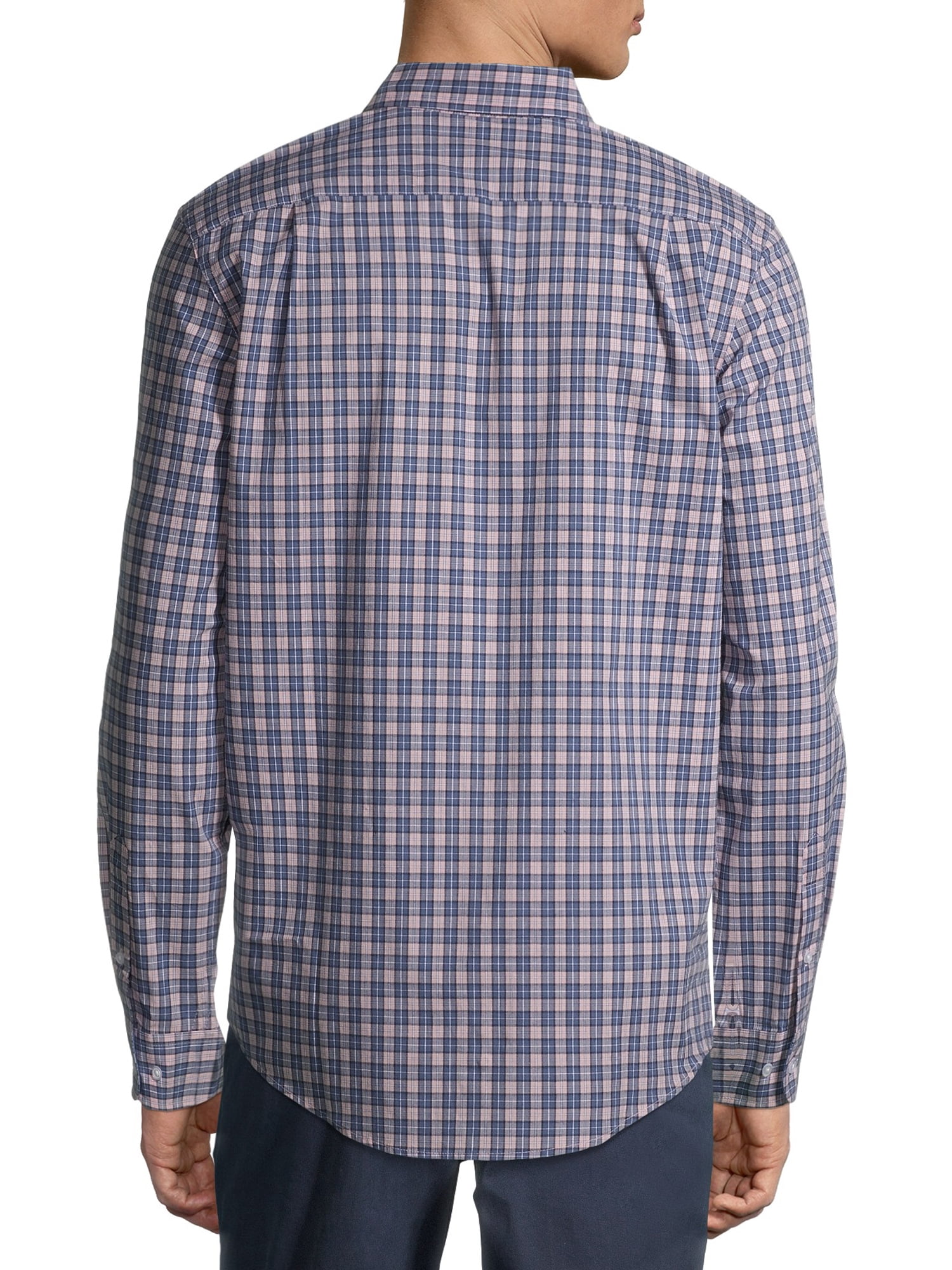 George Men's and Big Men's Long Sleeve Stretch Poplin Shirt, Sizes up to 5XLT