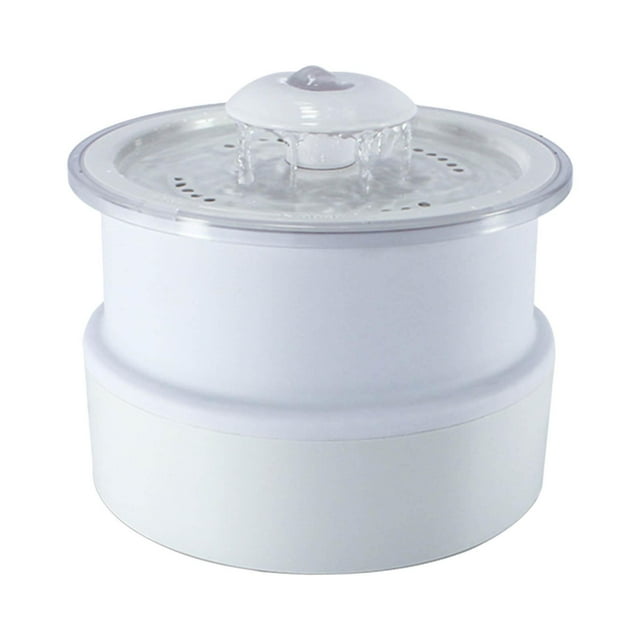 Fuente de Agua Automática para Gatos Sunnimix Plegable Eléctrico 1.8L Blanco
