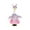 A, variant on Valentine's Day Goose Out, Easter Goose CLOTHES with Hat for 23 Inch Garden Statue, Patio Decor(Pink)