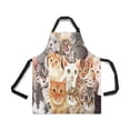 thumbnail image 2 of ASHLEIGH Cute Cats Kittens Chef Aprons Professional Kitchen Chef Bib Apron with Pockets Adjustable Neck Strap, 2 of 2