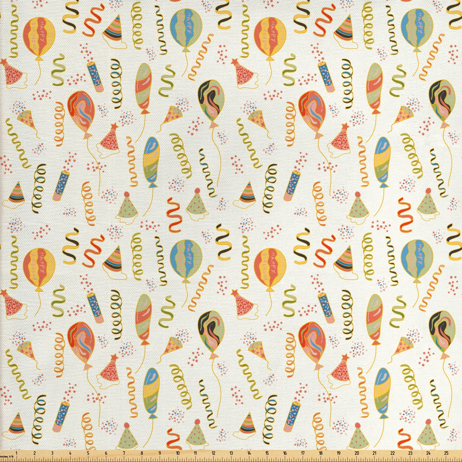Birthday Fabric by The Yard, Celebration of Aging Every Year with