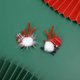 thumbnail image 5 of Ounissouiy Astas navideñas Pinzas para el cabello Cuerno de venado de Navidad Horquilla Decoración para la cabeza Estilo Sombreros Adornos Amarillo 10Conjunto, 5 of 6