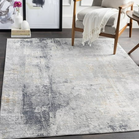 17 Stories Anwen Distressed Light Gray Area Rug 17 Stories Anwen Distressed Light Gray Area Rug