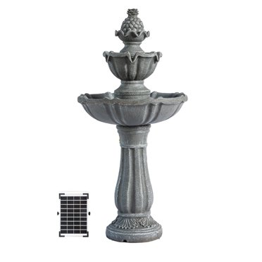 Pure Garden Electric Polyresin Lawn and Garden Water Fountain with Lion ...