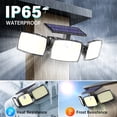 thumbnail image 3 of DAYBETTER Solar Outdoor Lights,179 LED Motion Sensor Outdoor Lights,3 Adjustable Heads Security Lights,IP65 Waterproof,270°Wide Angle Flood Wall Light with 3 Modes for Porch,Yard,2 Pack, 3 of 6