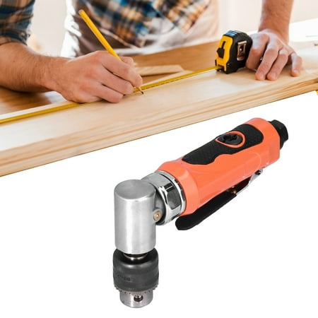 

Spptty Elbow Pneumatic Pneumatic Drill Air Angular Drilling Machine 90° 1/4in 6mm Elbow Head Manual Tool KP‑555L Industrial Drilling Machine