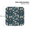 thumbnail image 2 of Yiaed Vintage Floral Print Leather Coasters for Drinks - Cup Coasters Coffee Table Kitchen Table Bar, Home & Office Gifts Handmade Drink Coasters-Square, 2 of 6