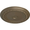 thumbnail image 3 of 31 1/8"OD x 1 1/2"P Carlsbad Ceiling Medallion (Fits Canopies up to 5 1/2"), Hand-Painted Warm Silver, 3 of 6