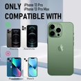 thumbnail image 2 of Southwit [2 Pack Lens Protector for iPhone 13 Pro(6.1") /13 Pro Max(6.7") Tempered Glass Treatment/Alloy Frame/HD Camera Lens Protector for iPhone 13 Pro /13 Pro Max (Green), 2 of 5
