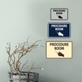 thumbnail image 3 of Classic Framed Procedure Room Sign (Navy Blue / White) - Small, 3 of 4