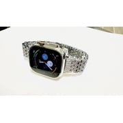 الماس مخصص مصقول 49mm iwatch فائقة الماس حجر الراين رابط الفرقة