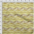 thumbnail image 4 of oneOone Cotton Poplin Yellow Fabric Abstract Stripe Fabric For Sewing Printed Craft Fabric By The Yard 42 Inch Wide, 4 of 5