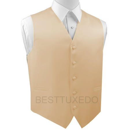 Italian Design, Men's Tuxedo Vest, in Champagne (Best Menus For Thanksgiving)