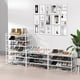 thumbnail image 4 of Simple Houseware Estante organizador apilable para zapatos de 3 niveles, color blanco, 4 of 6