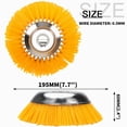 thumbnail image 1 of Landscaping Weeding Machine 6/8 Inch Weeder Rotary Weed Brush Joint Twist Knot Steel Wire Wheel Brush Disc Power Garden Tool 8inch C, 1 of 6