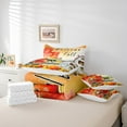thumbnail image 5 of YST Fall Autumn 7-Piece Comforter Set, Cartoon Scarecrow and Maple Leaves, King Size, 5 of 5