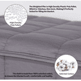 thumbnail image 3 of NEX 100% Natural Cotton Luxury Weighted Blanket, Queen, 20 lbs, Grey Ash, 3 of 5