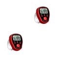 thumbnail image 3 of Matsuzay Puntada marcador dedo contador LCD pantalla Digital electrónica portátil temporizador mano anillo costura tejer Rojo 4.5*3.5*1.2 cm 2Conjunto, 3 of 6