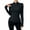 Black, variant on Long Sleeve Shirts for Women Fitted Shirts Draped Tops Vacation Outfits Y2k Basic Shirts Going Out Tops Fall Outfits Work Blouse Beach Vacation High Neck Business Casual
