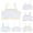 Pink 1PCS & Purple 1PCS & White 1PCS & Sky Blue 1PCS & Beige 1PCS, variant on 5 Pack Girls Padded Training Bra, Cotton Crop Cami Bras Seamless Straps Wireless Light Sport Bra Fit for 8-14 Years