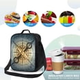 thumbnail image 2 of Honeii Vintage Compass Print Insulated Lunch Bag, Reusable Lunch Box for Adult, Leakproof Cooler Bag for Work Office Travel Picnic, 2 of 4