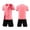 Pink, variant on Shadoumai Boys Summer Outfits Size 10-12 Boys Girls Children's Football Sports Quick Drying Sports For Kids Basketball Tracksuit Shorts And T Shirt Sportsuit