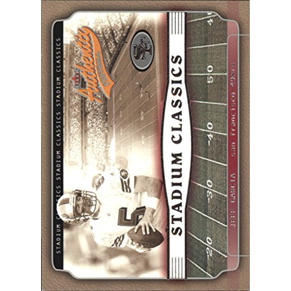 2002 Fleer Authentix Stadium Classics #14 Jeff Garcia NFL Football ...