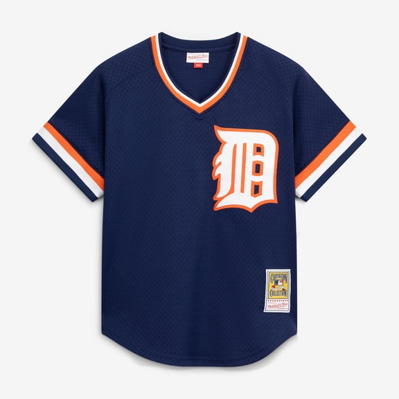Men's Mitchell & Ness Kirk Gibson Navy Detroit Tigers Authentic Batting Practice Jersey