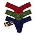 thumbnail image 4 of Hanky Panky Womens Signature Lace Low Rise Thong Fashion 3-Pack Style-49113PVPK, 4 of 6