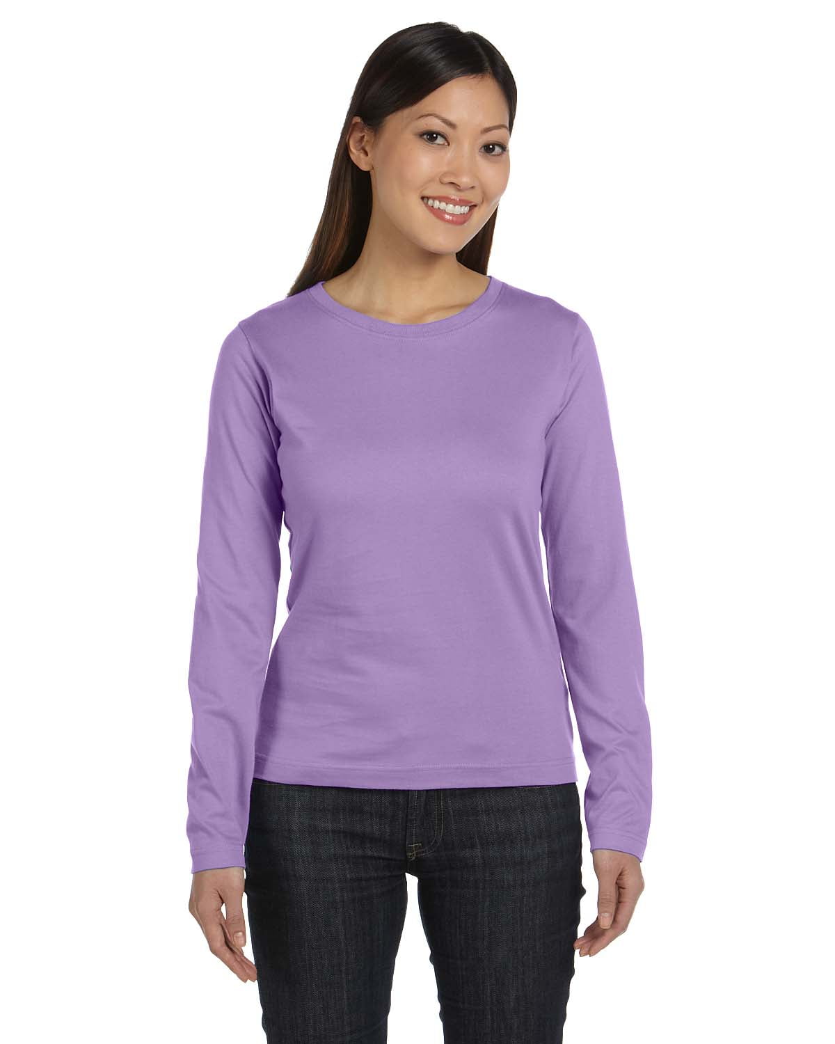 Long-Sleeve T-Shirt - LAVENDER 