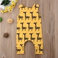 thumbnail image 2 of Barboteuse Sans Manches Jaune pour Bébé Col Girafe Imprimé une Pièce, 2 of 6