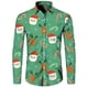 thumbnail image 3 of Camisa de manga larga para hombre, regalo de Año Nuevo 2024, camisa con estampado 3D de temática navideña, camisa informal de fiesta de talla grande para hombre S-5XL, 3 of 5