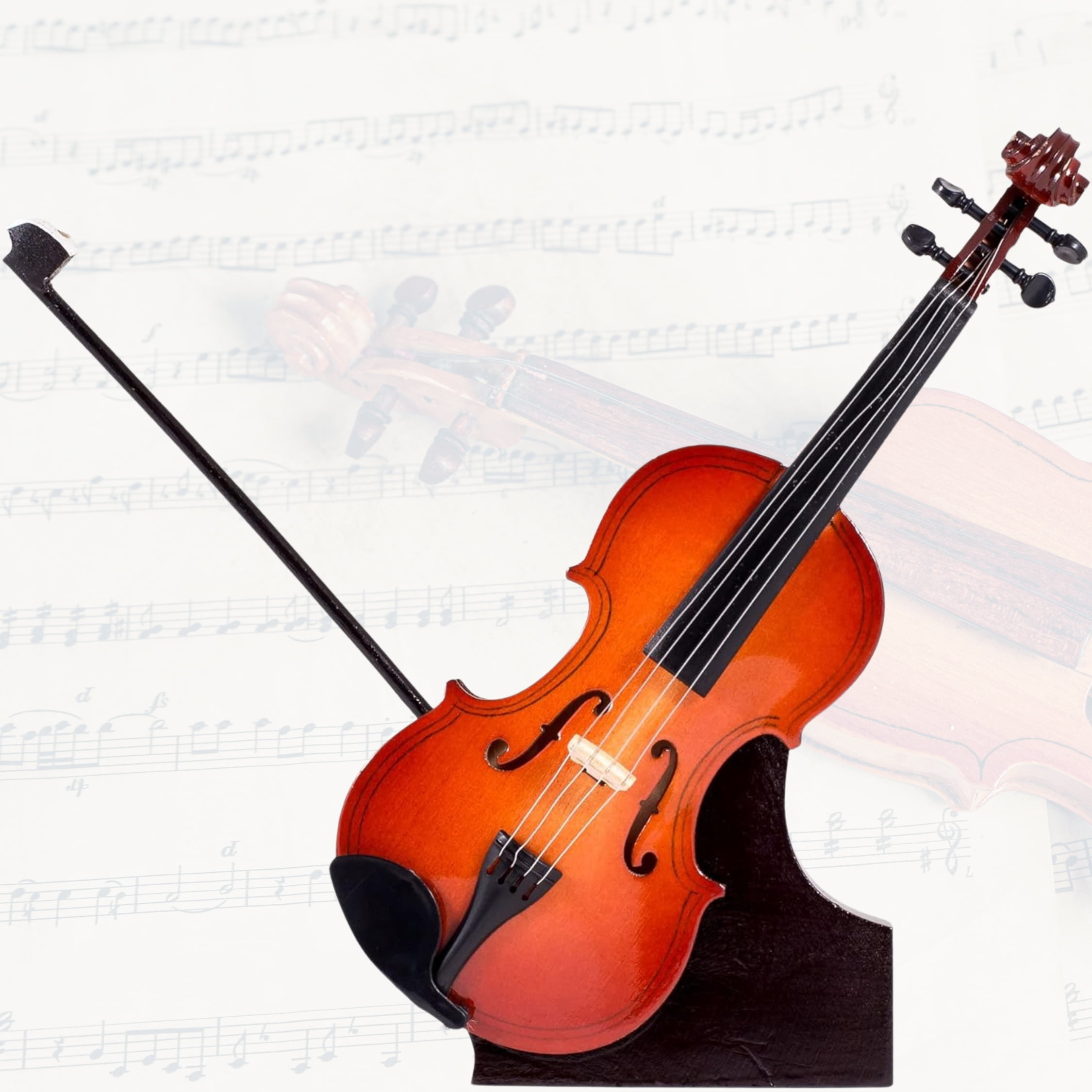 Broadway Gifts Miniature Violin with Case, Stand, and Bow, 7 Inches Tall